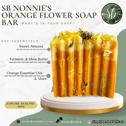 Nonnies Orange Flower Soap Bar Sponsored by Simply Bonded