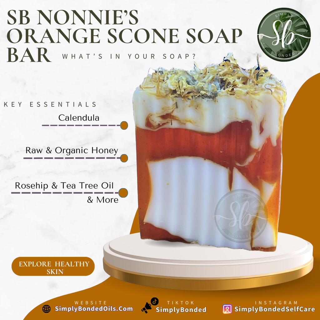 Nonnies Orange Scone Soap Bar